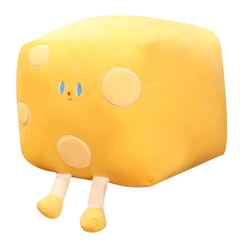 Adorable Yellow Cheese Block Plush Bean Bag - Image 7