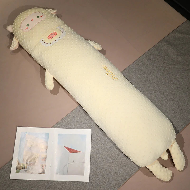 Adorable Plush Lamb Body Pillow - Image 5