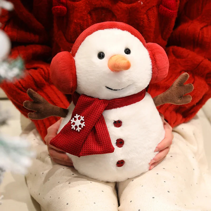 Soft Plush Penguin Snowman with Red Earmuffs - Image 5