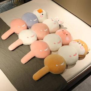Kawaii Sleepy Eye Lollipop Plush Pillow