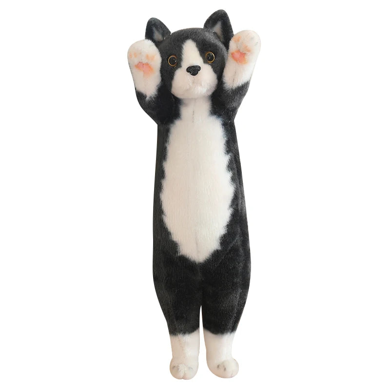 Adorable Standing Cat Plush with Raised Paws - Image 8