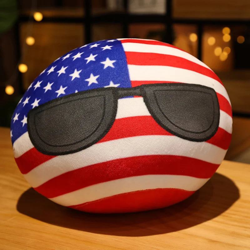 Soft Round Countryball Flag Plush Toy - Image 13