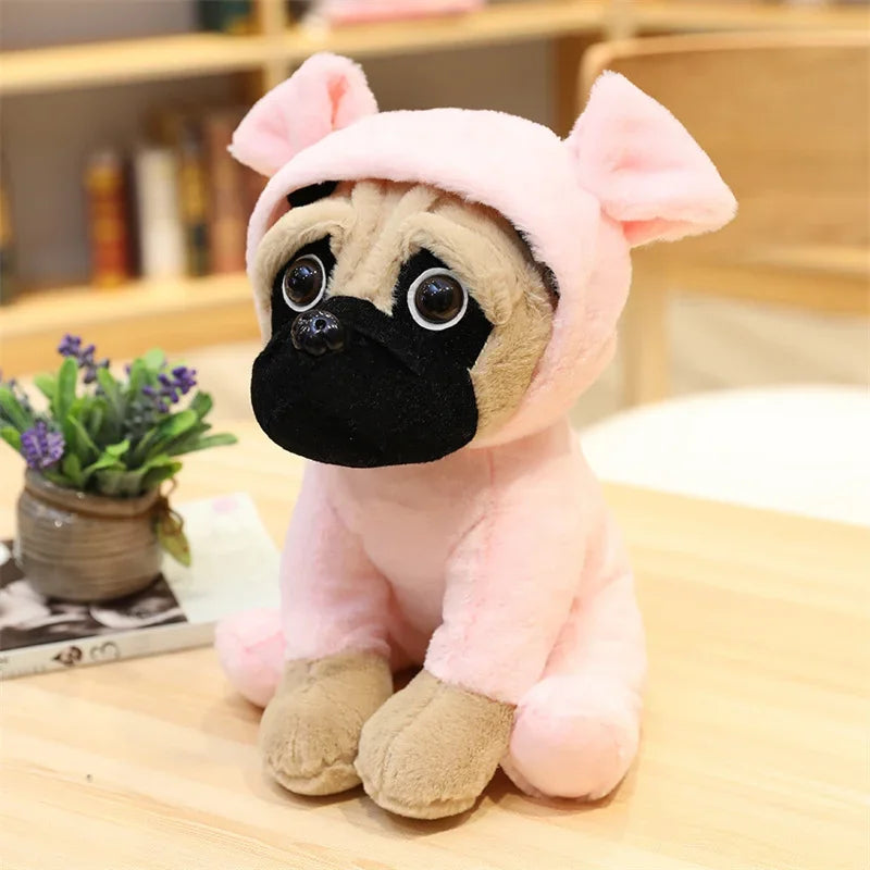 Cute Pink Rabbit Pug Plush Toy - Image 12