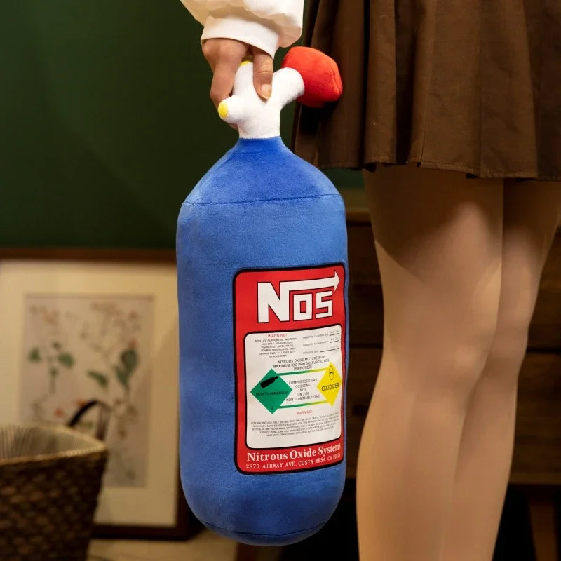 Iconic NOS Bottle Royal Blue Plush Pillow - Image 4