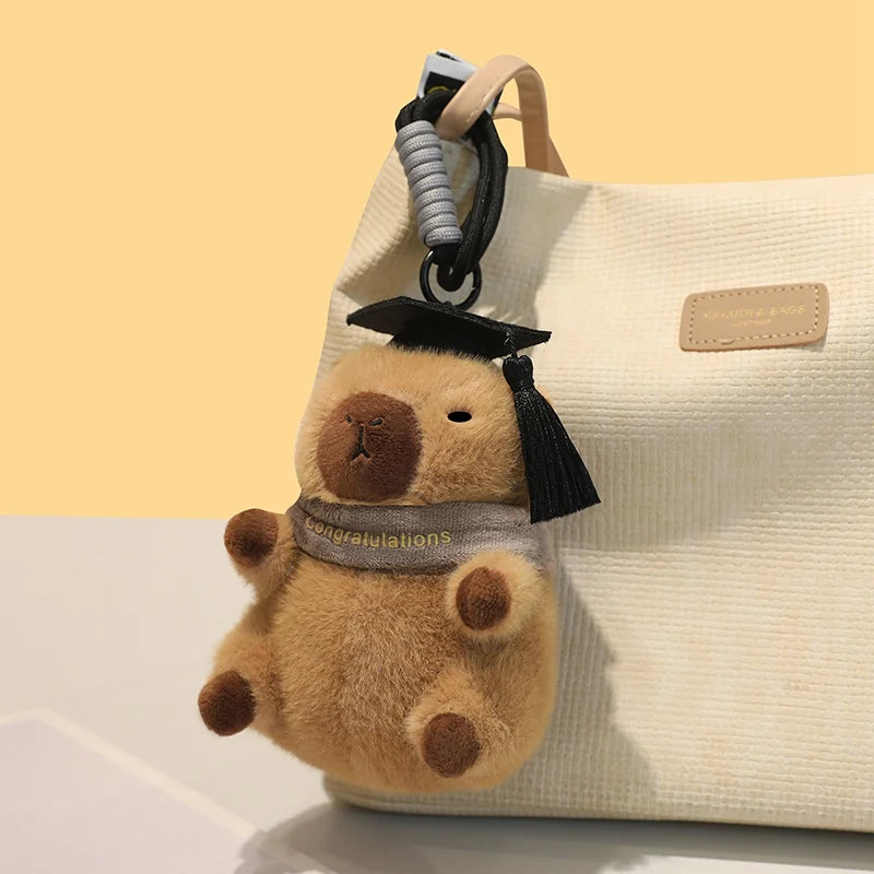 Adorable Graduation Plush Keychain with Ribbon - Image 7
