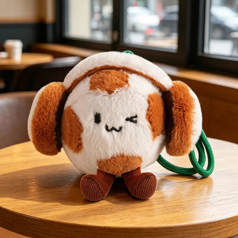 Cute Plush Sports Ball Character Keychains - Image 8