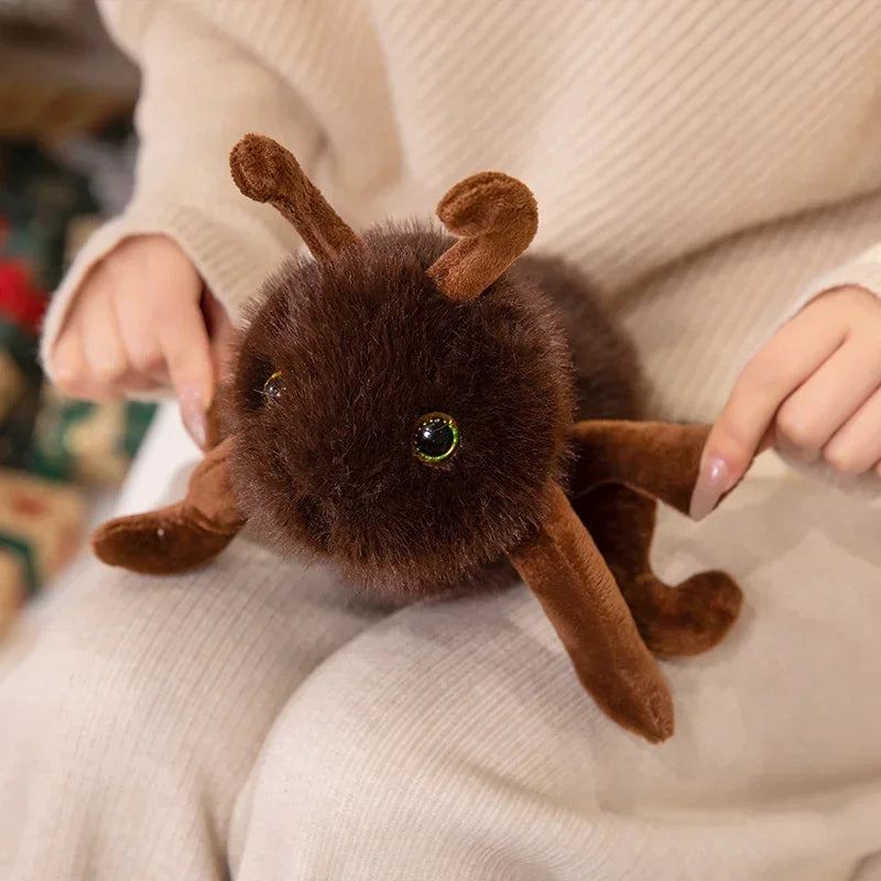 Fluffy Orange-Brown Insect Plush Toy - Image 4