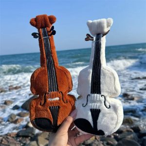 Soft Musical Violin Instrument Plush Toy