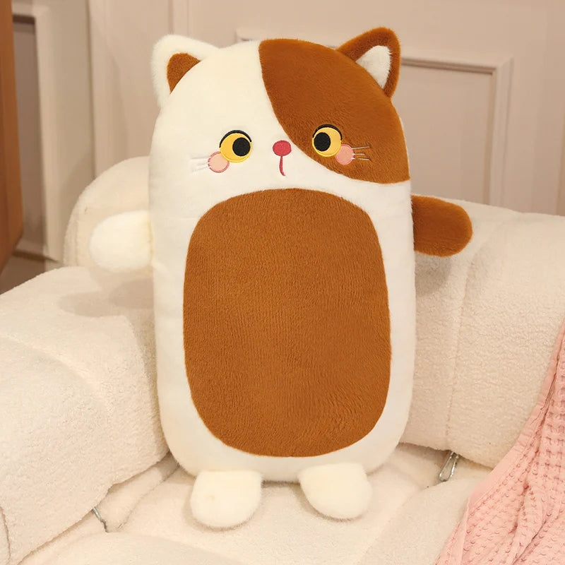 Brown and White Lying Animal Plush - Image 7