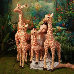 Giant Realistic Plush Giraffe Stuffed Animal