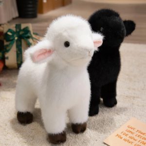 Fluffy White Plush Lamb Stuffed Animal