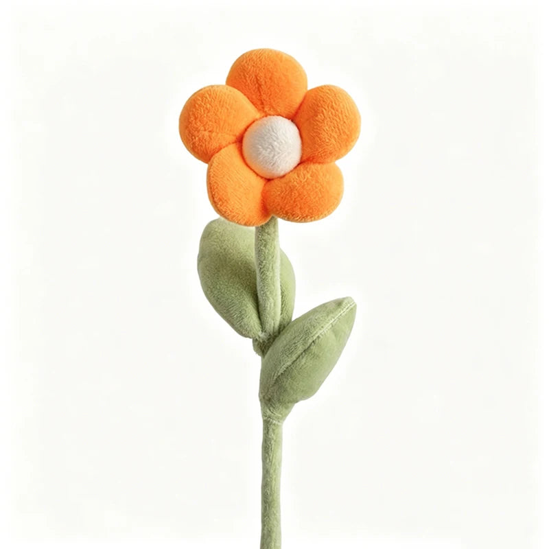 Mixed Pastel Plush Daisy and Tulip Bouquet - Image 21