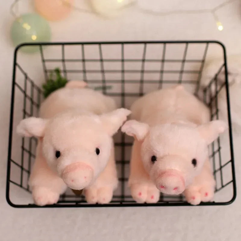 Adorable Pale Pink Plush Piglet - Image 5