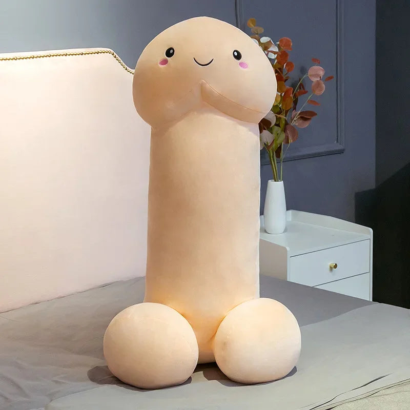 Giant Humorous Plush Body Pillow with Smiling Face - Image 8