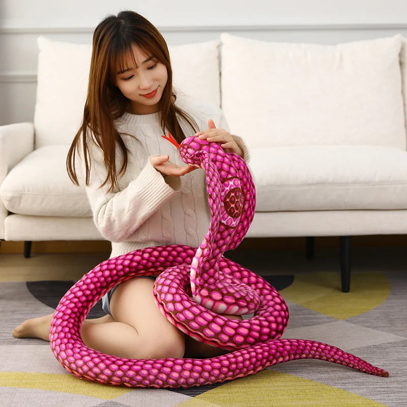 Yellow and Orange Hooded Cobra Plush Toy - Image 2