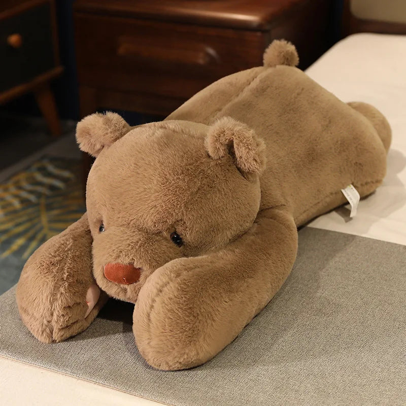 Soft Cream Plush Bear with Pink Paws - Image 7