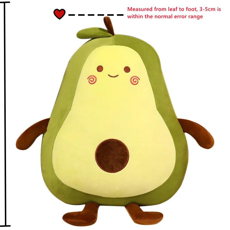 Cute Giant Avocado Plush Toy with Face - Image 2