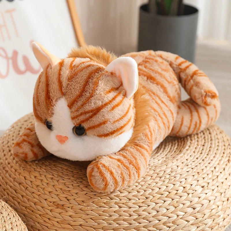 Gray Tabby Cat in Bread Slice Plush Toy - Image 10