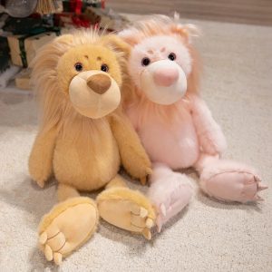 Adorable Lion Plush with Fluffy Mane and Paws