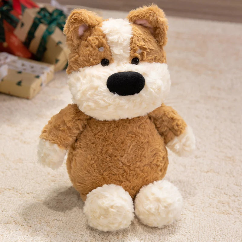 Adorable White Bear Plush in Gingham with Star - Image 7
