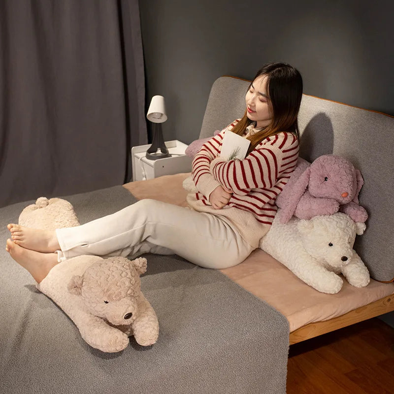 Cuddly Sherpa Animal Extra-Long Body Pillow - Image 2