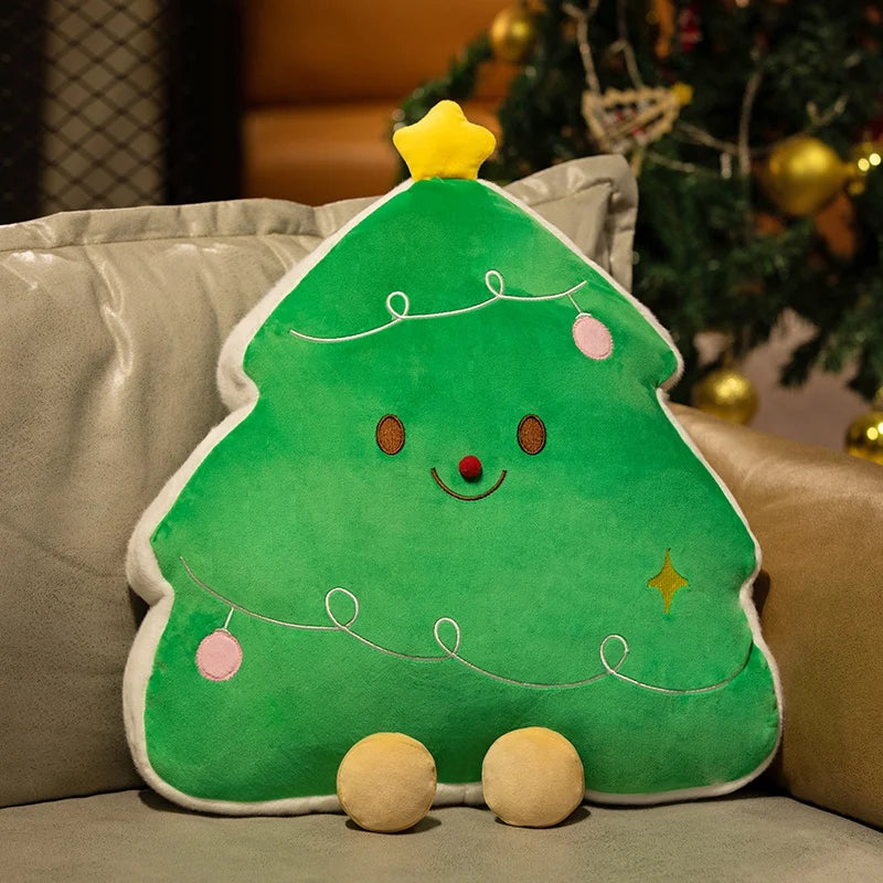 Oversized Gingerbread Man Plush Pillow with Candy Cane - Image 7