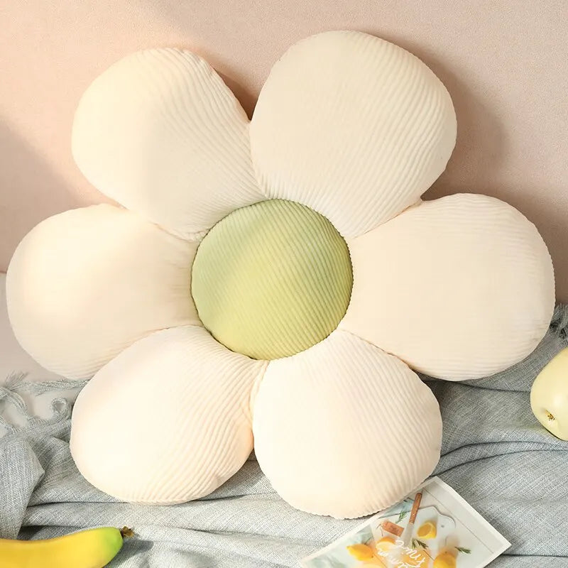 Soft Ribbed Flower Floor Cushion - Image 11