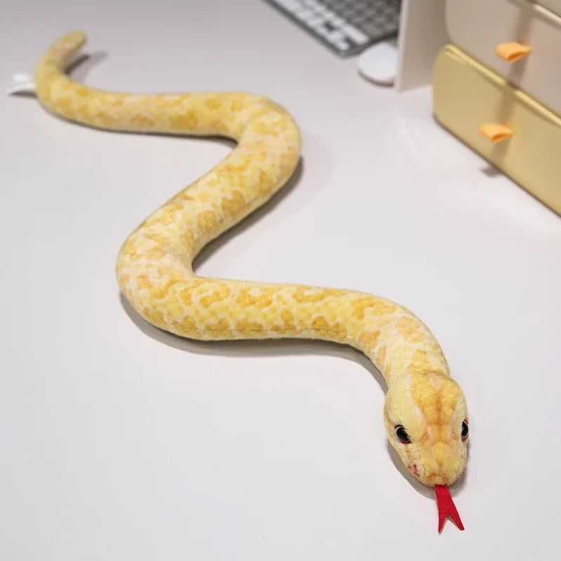Vibrant Scale Pattern Plush Snake - Image 9
