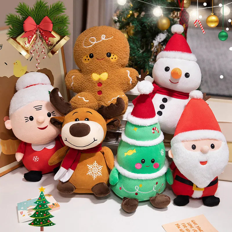Festive Plush Christmas Decor: Gingerbread & Tree - Image 2
