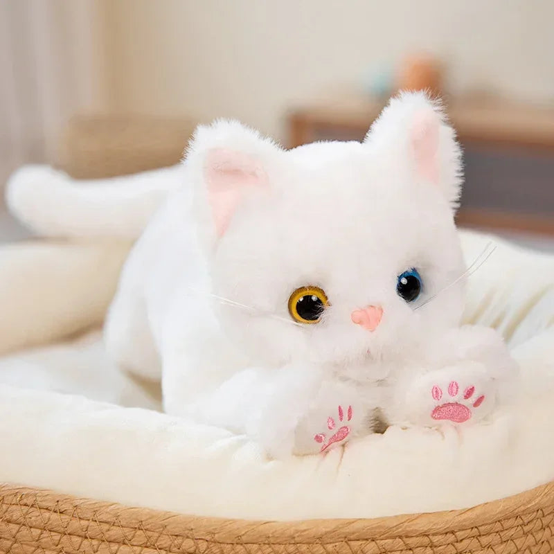 Adorable Lying Tuxedo Cat Plush Toy - Image 9