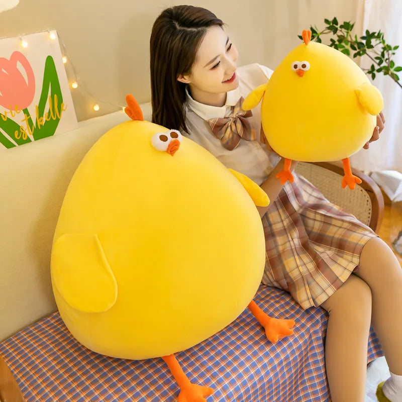 Cute Round Yellow Chick Plush Toy - Image 5