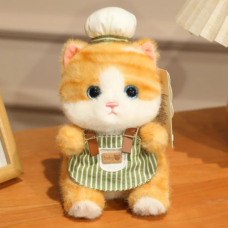 Adorable Cat Plush Toys with Glitter Heart Collar - Image 16