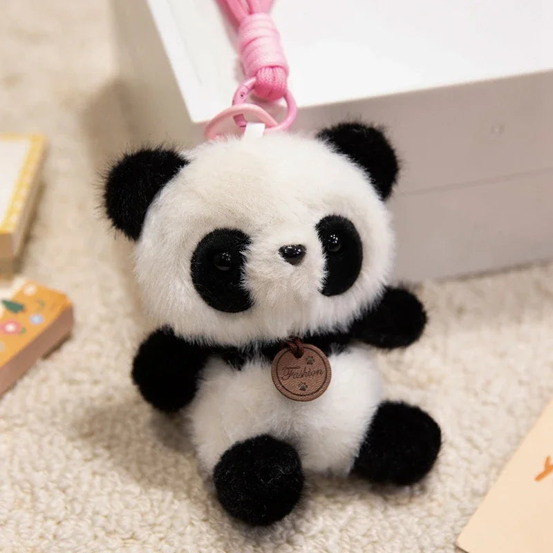 Cute Animal Plush Keychain with Braided Lanyard - Image 9