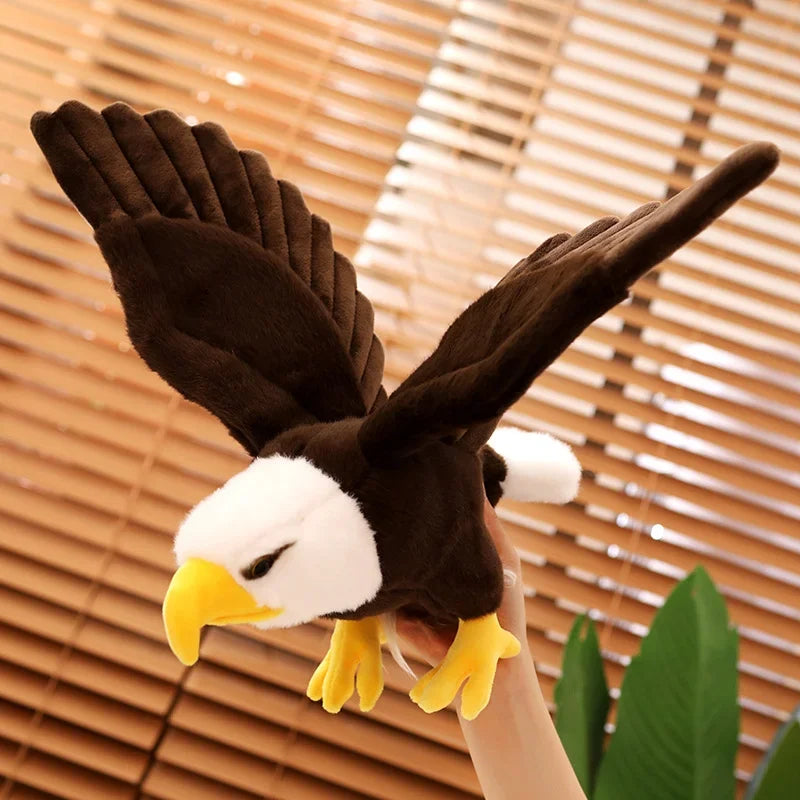 Realistic Bald Eagle Plush Toy with Spread Wings - Image 5
