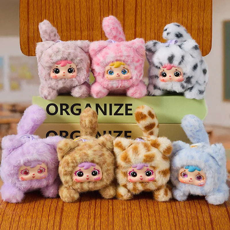Collectible Plush Animal Hooded Baby Face Toy