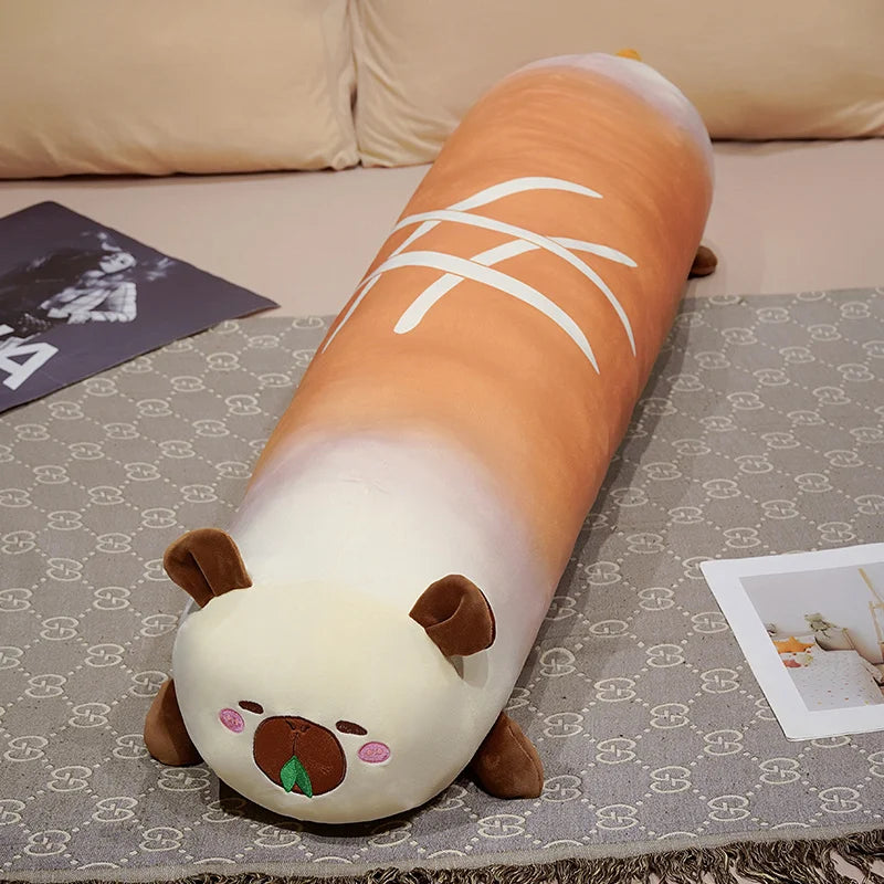 Cute Orange Gradient Baguette Plush Body Pillow - Image 11