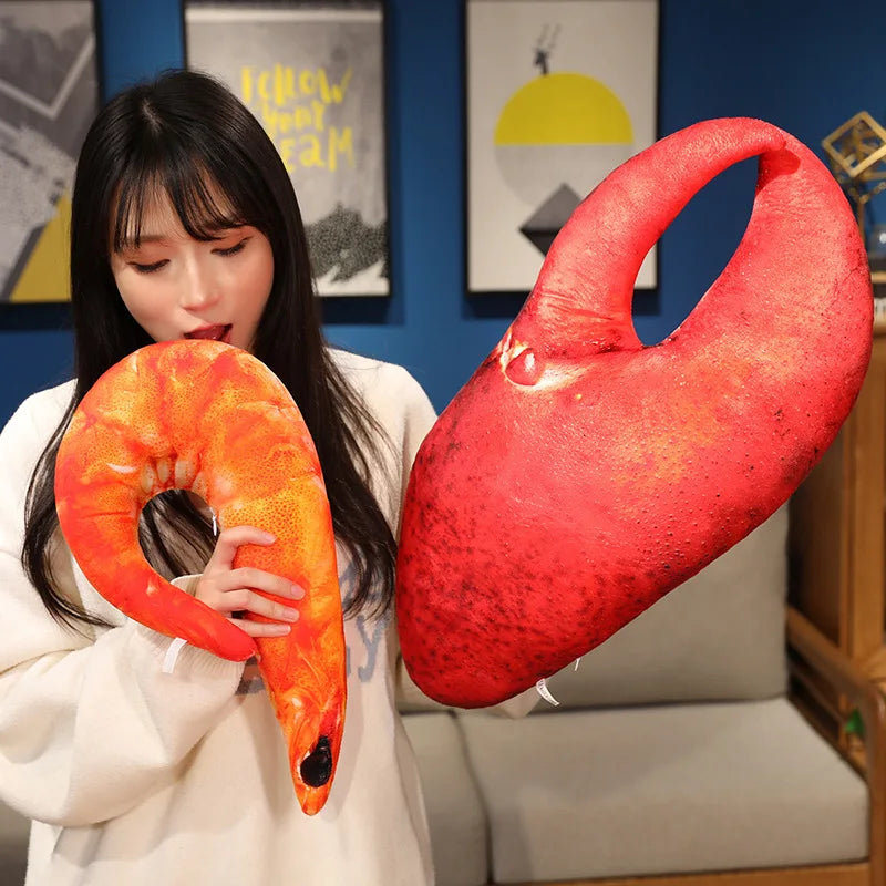Realistic Cooked Seafood Plush Pillows - Image 6