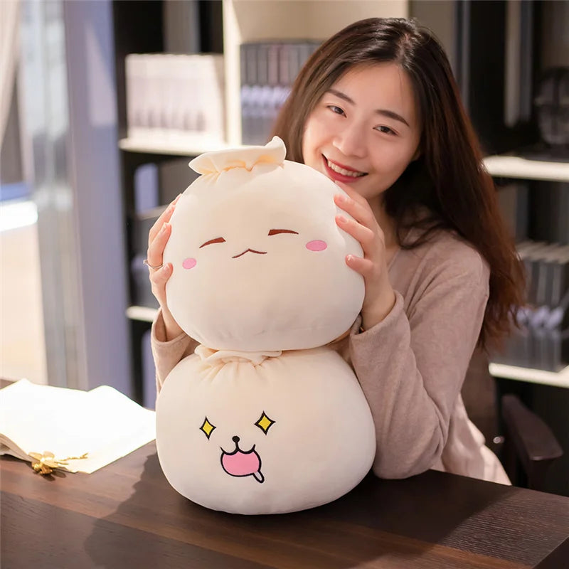 Kawaii Steamed Bao Bun Plush Pillow - Image 4