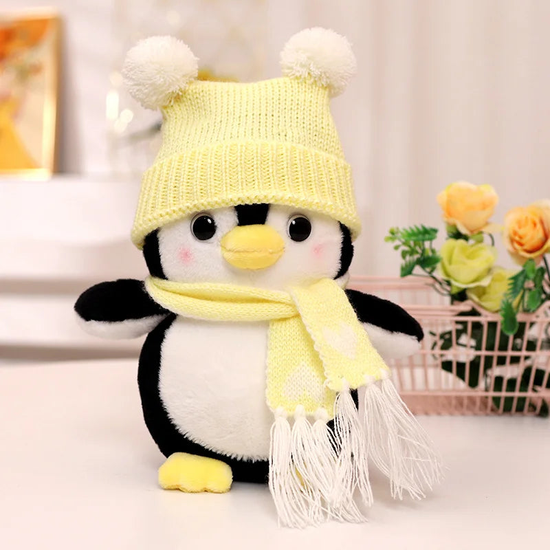 Plush Penguin Pair with Knitted Pom-Pom Hats - Image 9