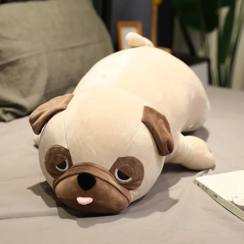 Cute Beige Pug Plush Body Pillow - Image 7