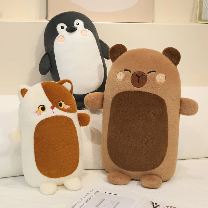 Brown and White Lying Animal Plush - Image 6