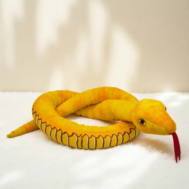 Assorted Realistic Plush Snake Toy with Forked Tongue - Image 8
