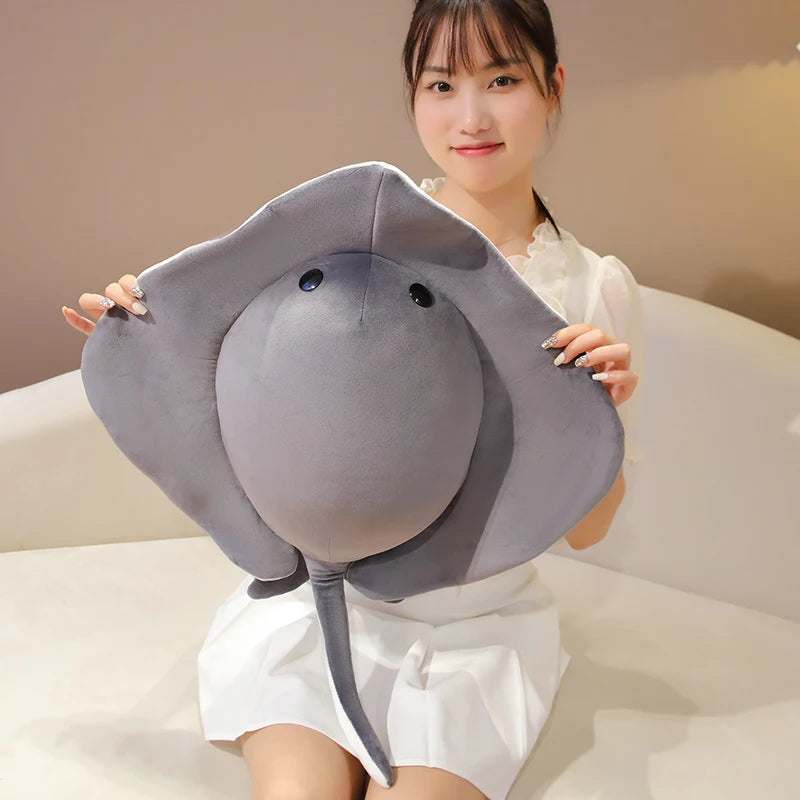 Deep Blue Stingray Plush Toy - Image 2