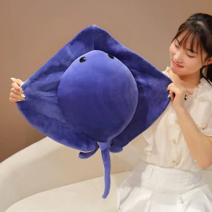 Deep Blue Stingray Plush Toy