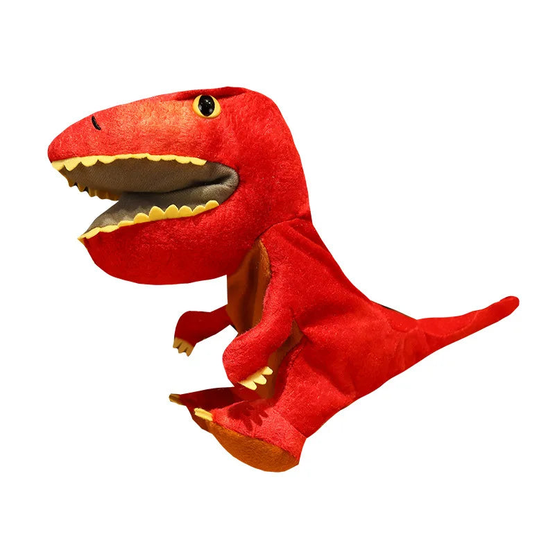 Green T-Rex Soft Plush Hand Puppet - Image 6
