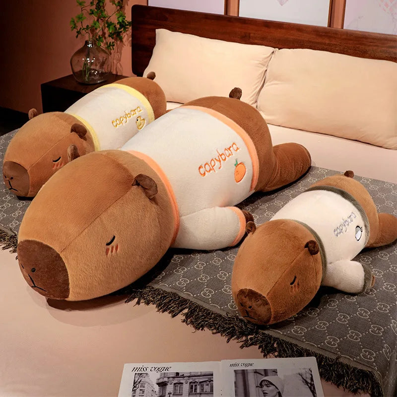 Oversized Capybara Plush Body Pillow with Shirt - Image 3