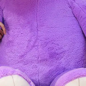 Giant Unstuffed Plush Bear Skin, Blue or Pink - Image 11