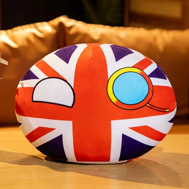 French Countryball Plush Toy with Mustache - Image 11