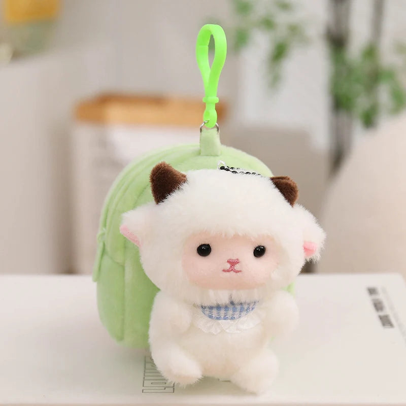 Orange Cat Plush Mini Backpack Keychain - Image 7