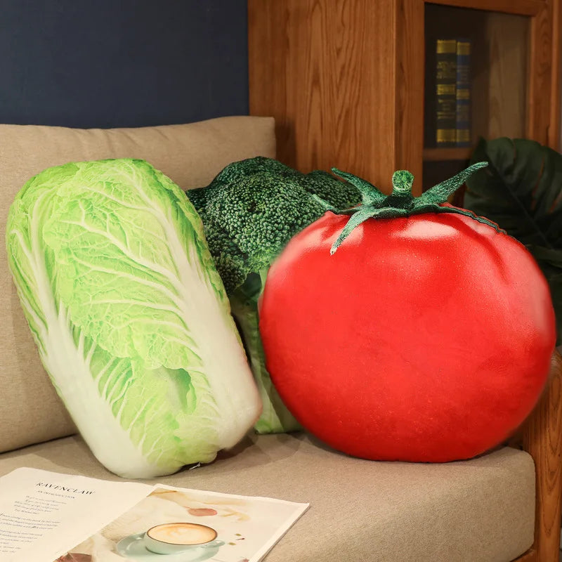 Soft Plush Vegetable Toys: Eggplant, Carrot, Tomato - Image 4